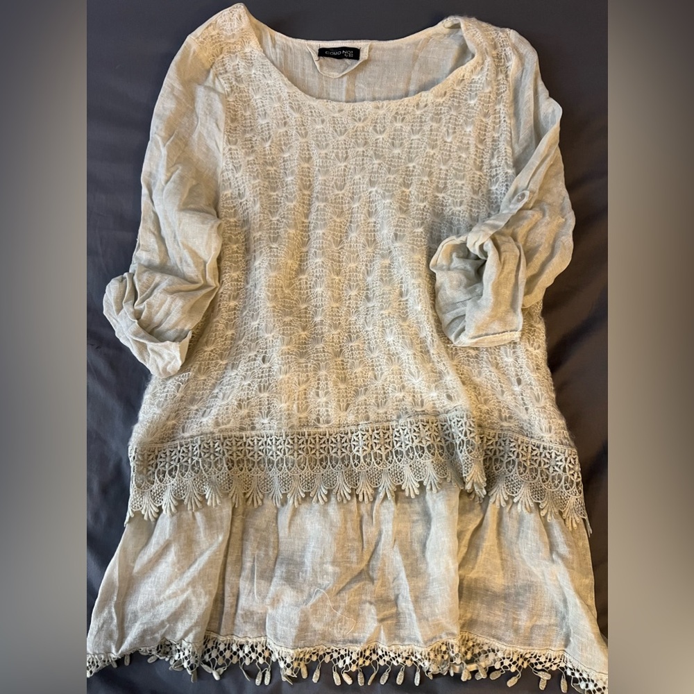 🌺 knitting Tunic Brand “Como No?”By BIZ size S